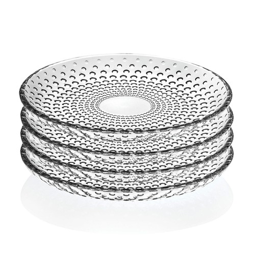Elegant and Modern Crystal Dinner Plates - Fruit and Salad plates, 7