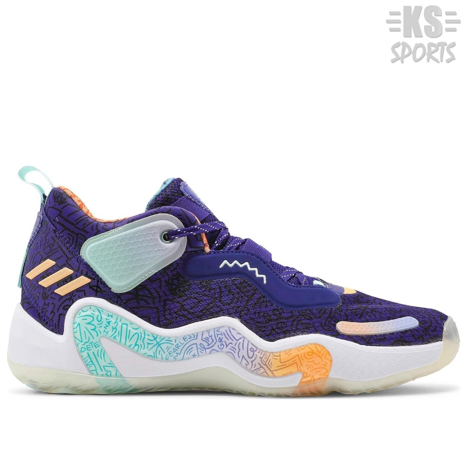 Adidas D.O.N. Issue #3 'Jazz' Purple Men's Basketball Adidas D.O.N. Issue #3 'Jazz' Purple Men's Basketball