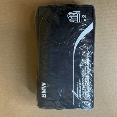 BMW Genuine High Visibility Safety Vests Set of Two New in Sealed Packaging Cool