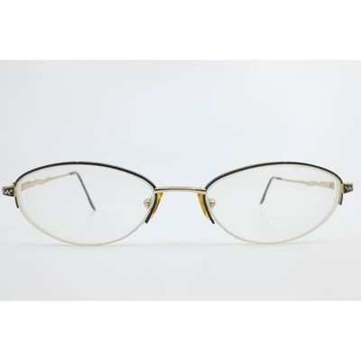 Marc O Polo Eyeglasses Black Golden Oval Semi Rimless Frames 51-18-135 39115