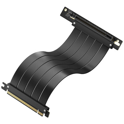 Premium PCIe 4.0 x16 Riser Cable EMI Shielded Flexible Extender PCI Express Gen