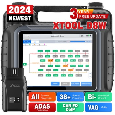 XTOOL D8W Topology Full System Diagnostic Scanner Auto Car Coding Programming 