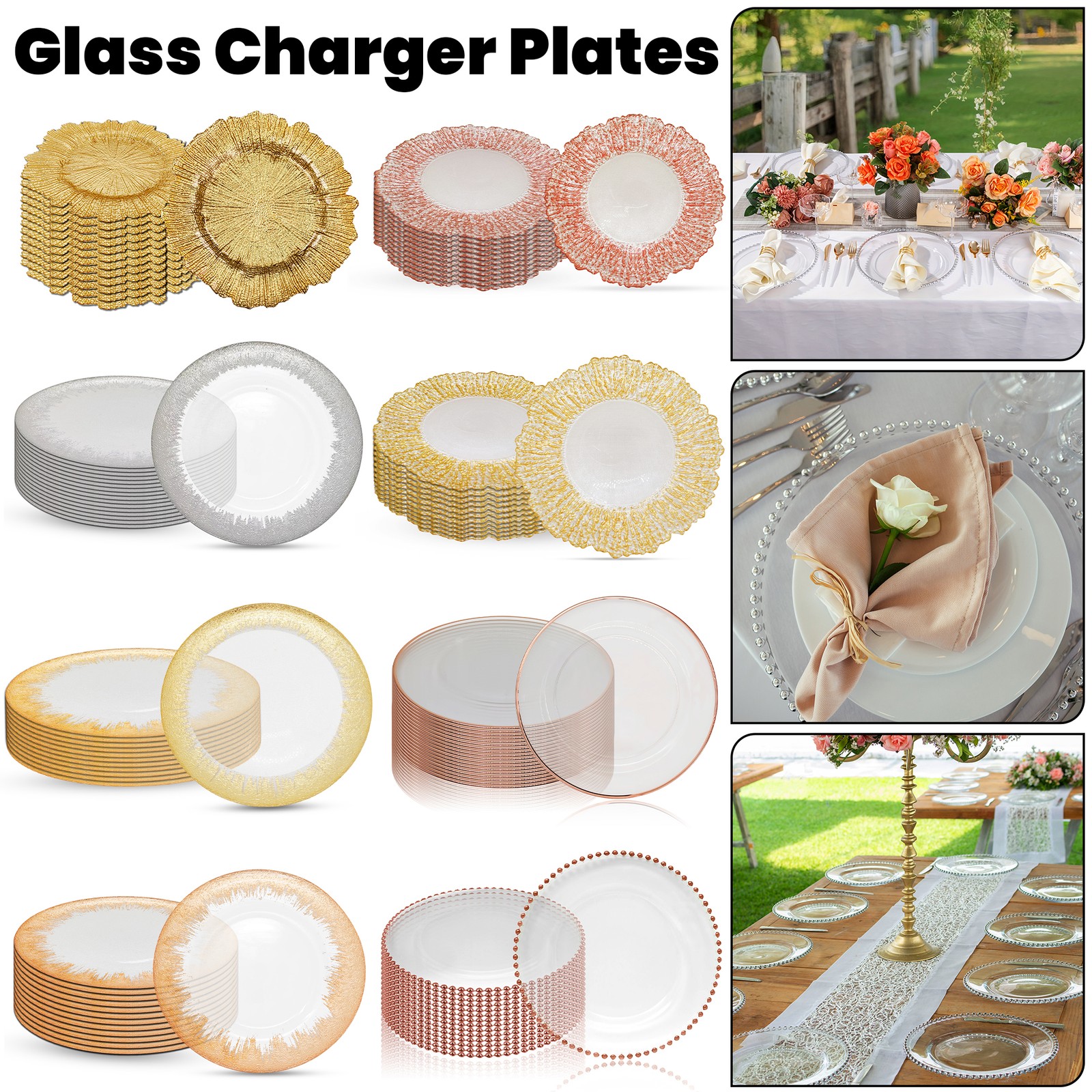 Verre Chargeur Plaques Mariage Noël Événement Fête Décoration Noël