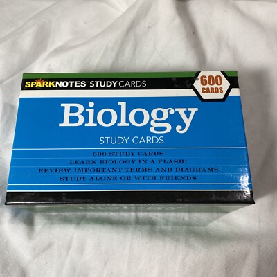2004 Sparknotes BIOLOGY Study Cards 600 Cards 