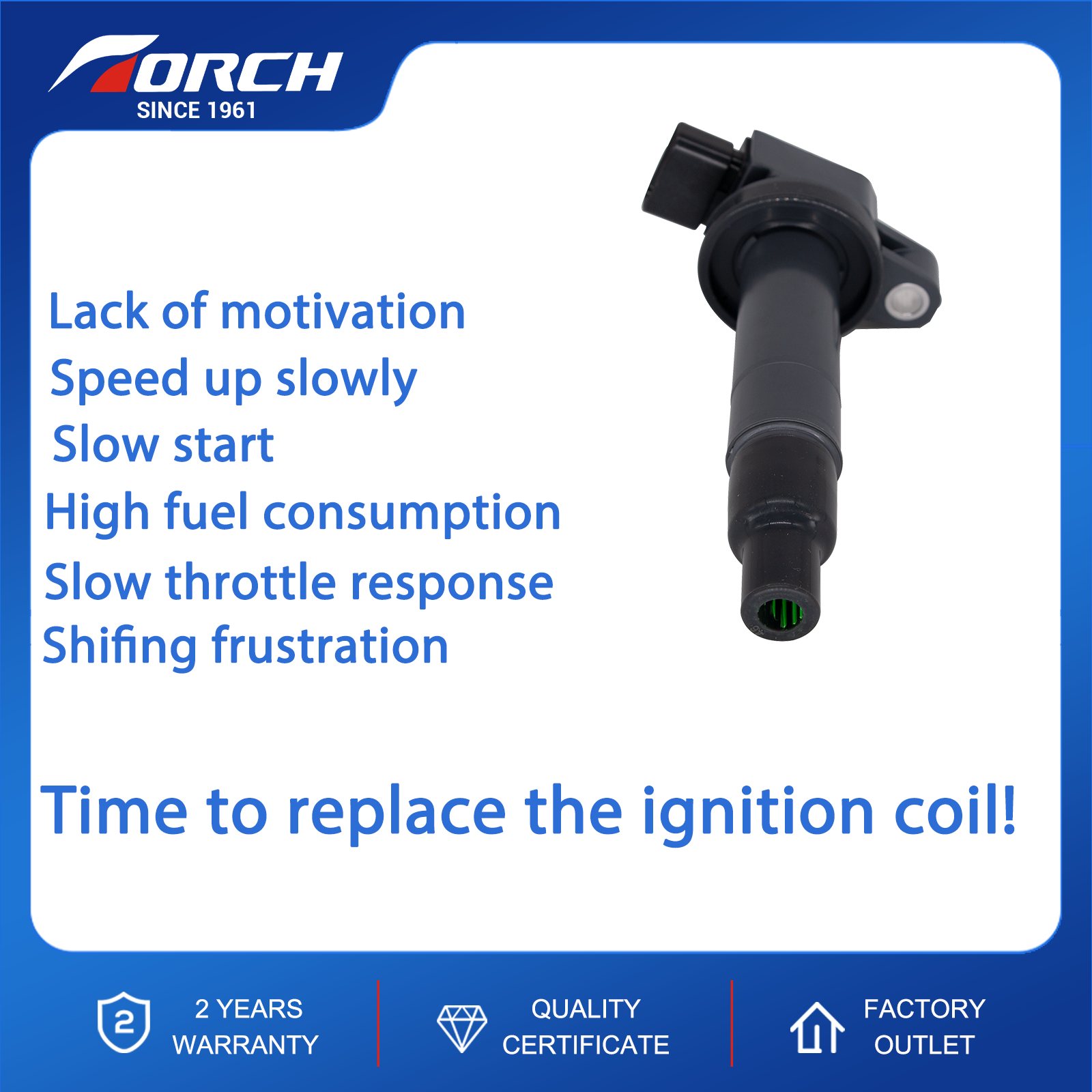 TORCH TEX11033 Ignition Coil Replacement for Toyota Echo for