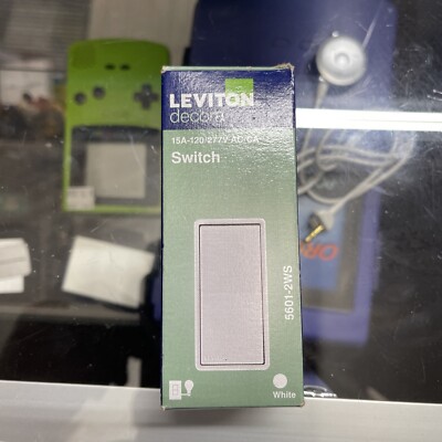 Decora 15 Amp Single-pole Ac Quiet Switch, White | Leviton Switch Rocker Pole