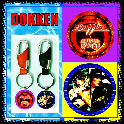 DOKKEN 2025 TOUR MERCHANDISE  TWO CREATIVE KEYCHAINS  