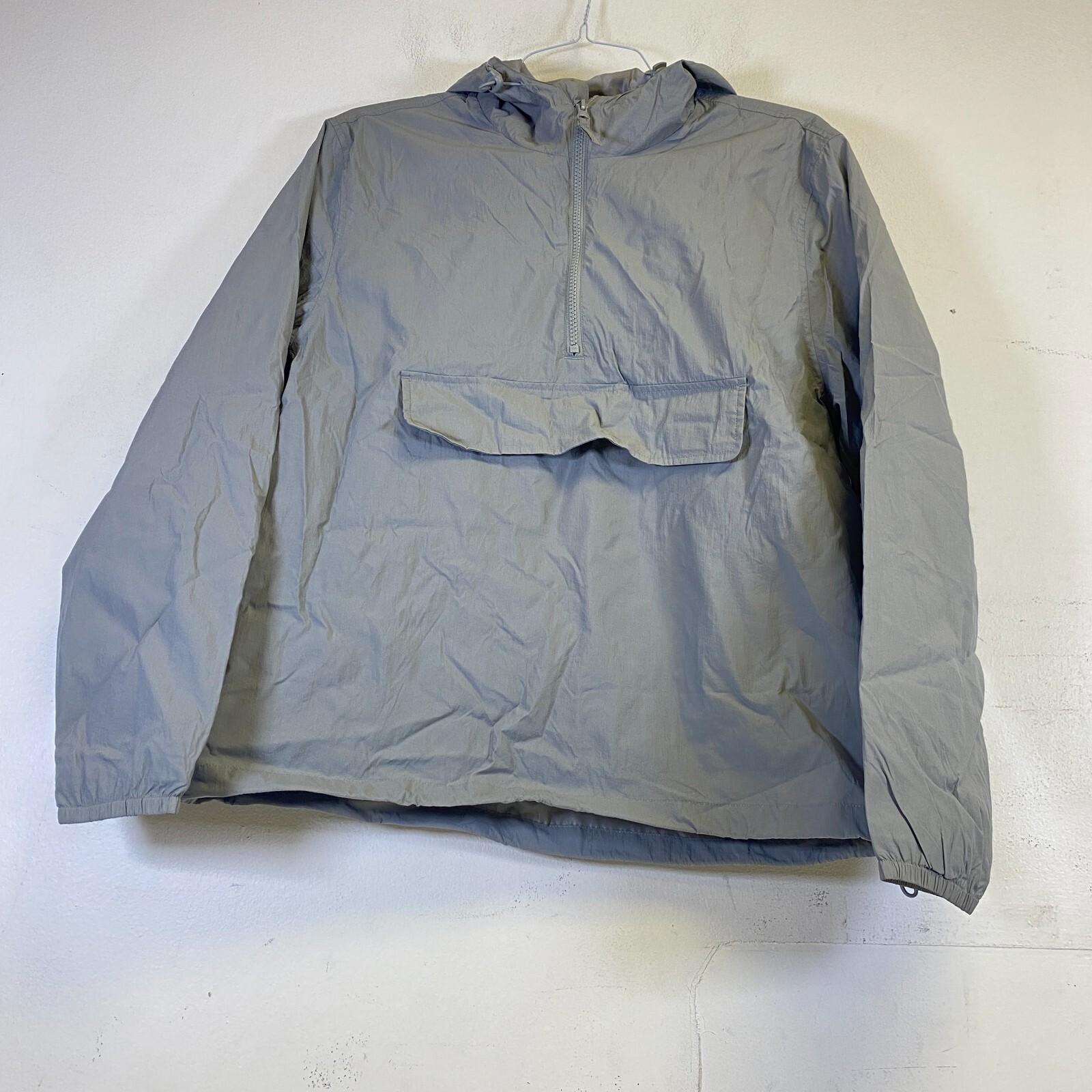 Arizona Jean Co Men's Water Resistant Lightweight Anorak Size Medium Lazy Grey