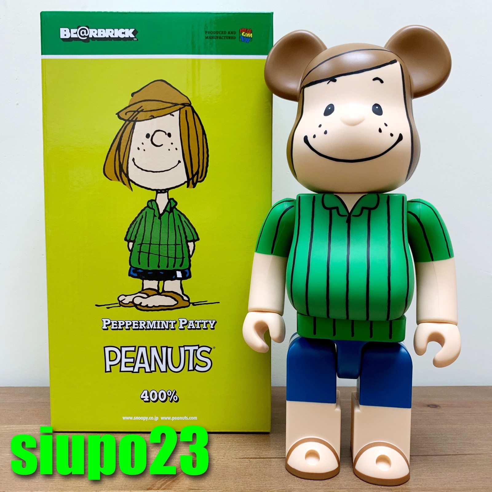 MEDICOM TOY - BE@RBRICK Peppermint Patty  400％ Medicom 400% Bearbrck ~ Peanuts Snoooopy Be@r brick