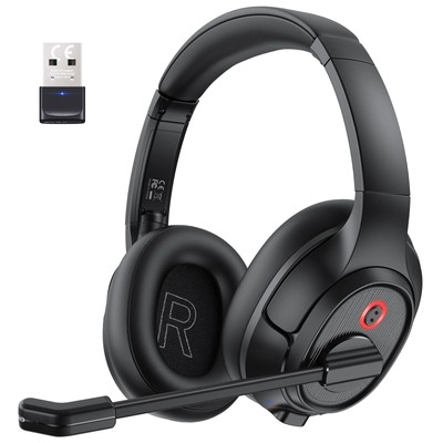 Bluetooth 5.0 Headset Computer Headset With Aipowered Noise Cancelling Microphon