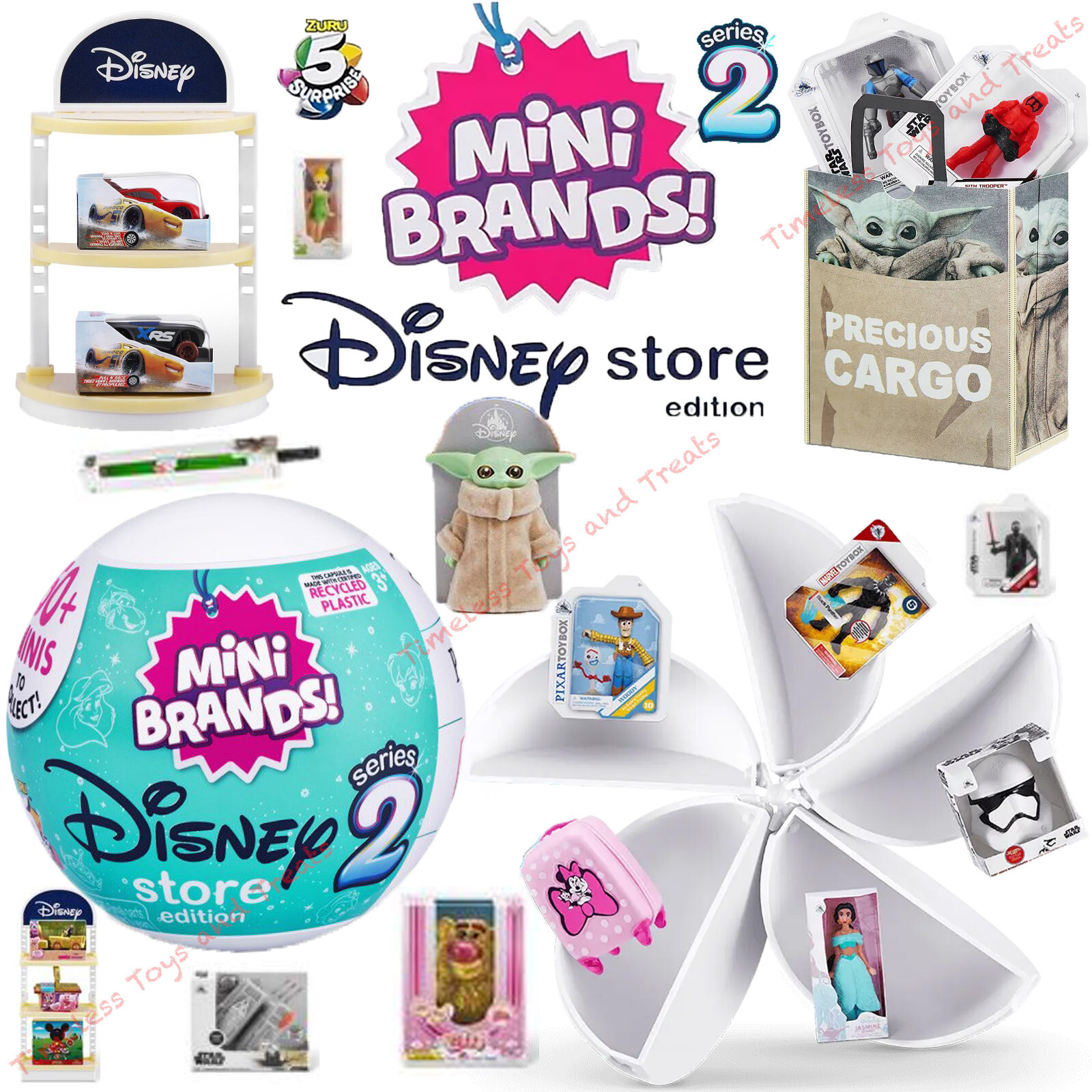 Disney - ★再値下げ★【新品/未開封】ZURU 5 SURPRISE ディズニーストア ZURU's Disney Store Mini Brands Toy Store Playset with 2