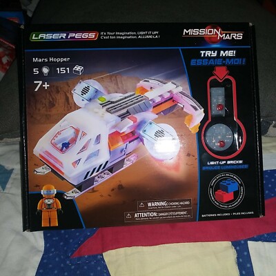 Laser Pegs Mars Hopper Light-Up Building Block Playset 19000 Age 7+ - New