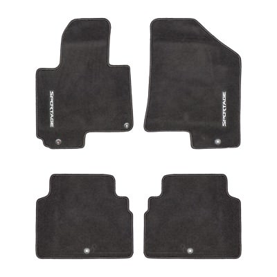 OEM NEW Carpet Floor Mats 4-Piece Set Black 2013-2016 Kia Sportage 3WF14-AC400WK