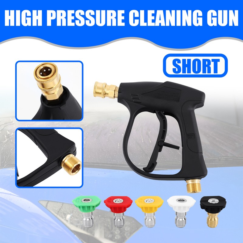 3000PSI High Pressure Washer Gun For Car Karcher Foam Spray Power Short Wand