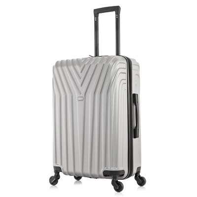 InUSA Vasty 24'' Hard Shell Checked Luggage Spinner Wheels Travel Suitcase
