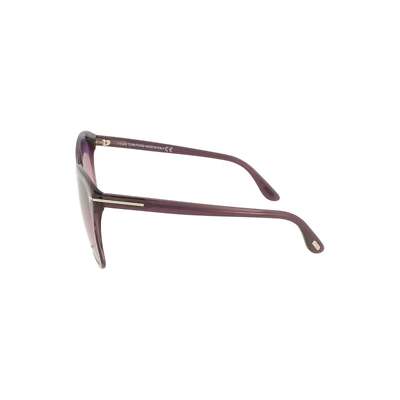 Pre-owned Tom Ford Sunglasses Women Transparent Violet Square Ft0788 81z 56mm Faye-02 In Violet, Purple