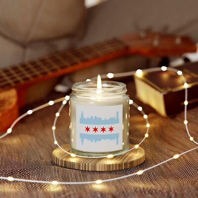 Chicago Skyline Scented Candle - Relaxing Home Décor, Gift Ideas