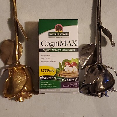 Nature's Answer - CogniMAX Memory & Concentration Support 60 Vcaps Exp: 6/2024