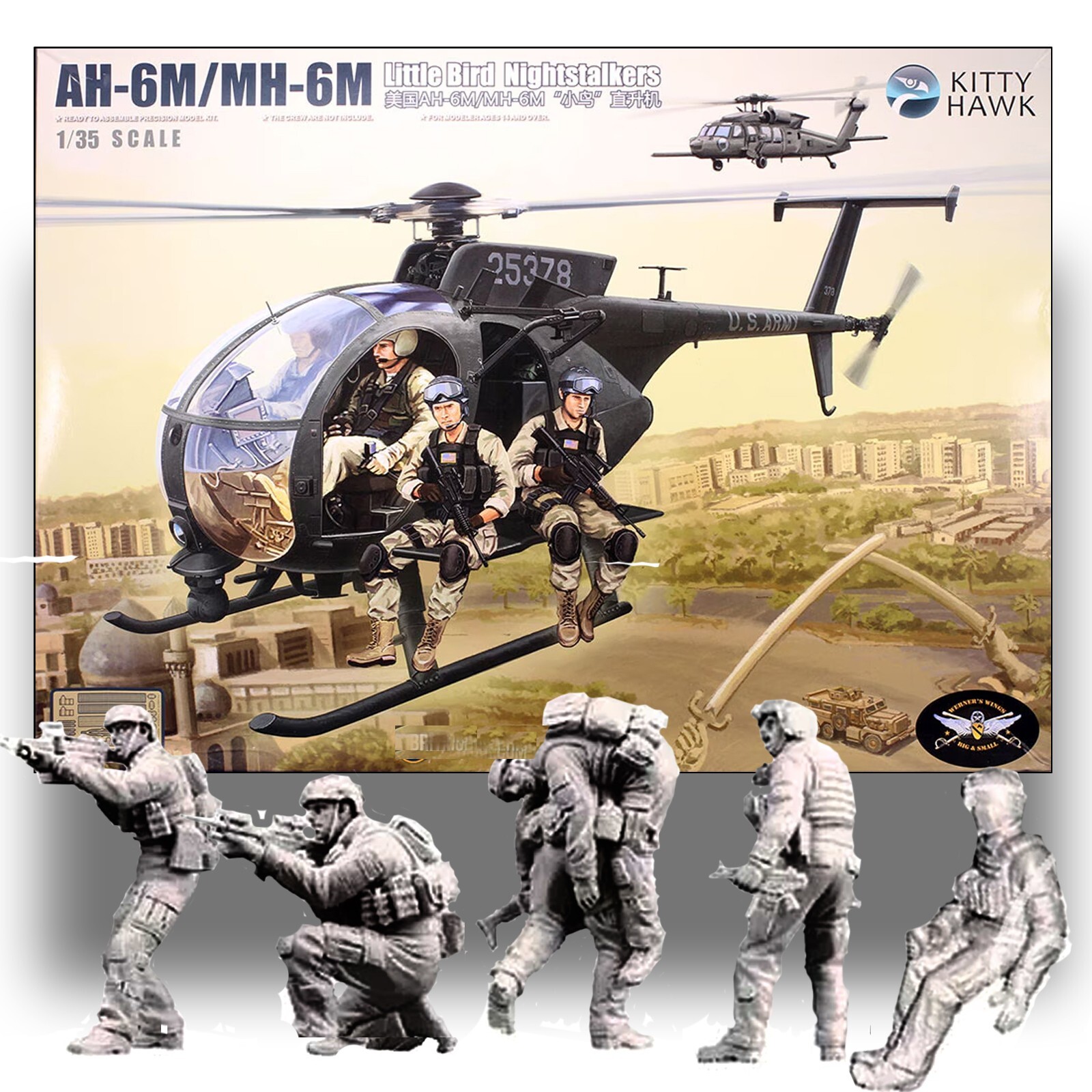 KITTY HAWK KH50002 1/35 BOEING AH-6M/MH-6M LITTLE BIRD KITTY HAWK KH50002 1/35 BOEING AH-6M/MH-6M LITTLE BIRD
