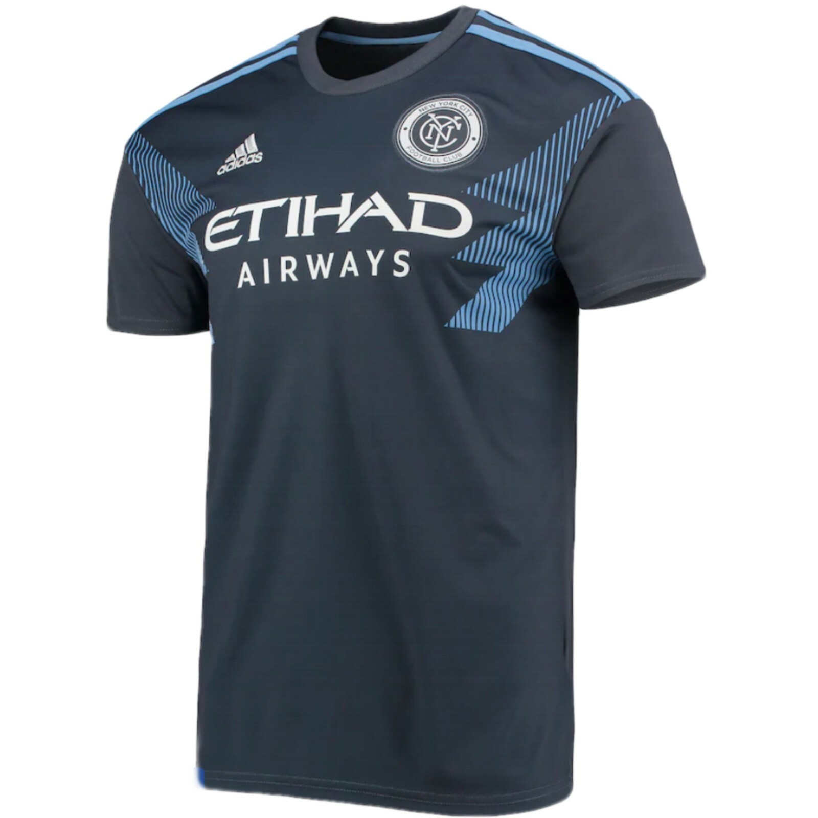 M【超希少・新品未使用】MLSニューヨーク・シティFC アディダス M ADIDAS MLS NEW YORK CITY FC NYCFC BLUE TEAM JERSEY MEN'S