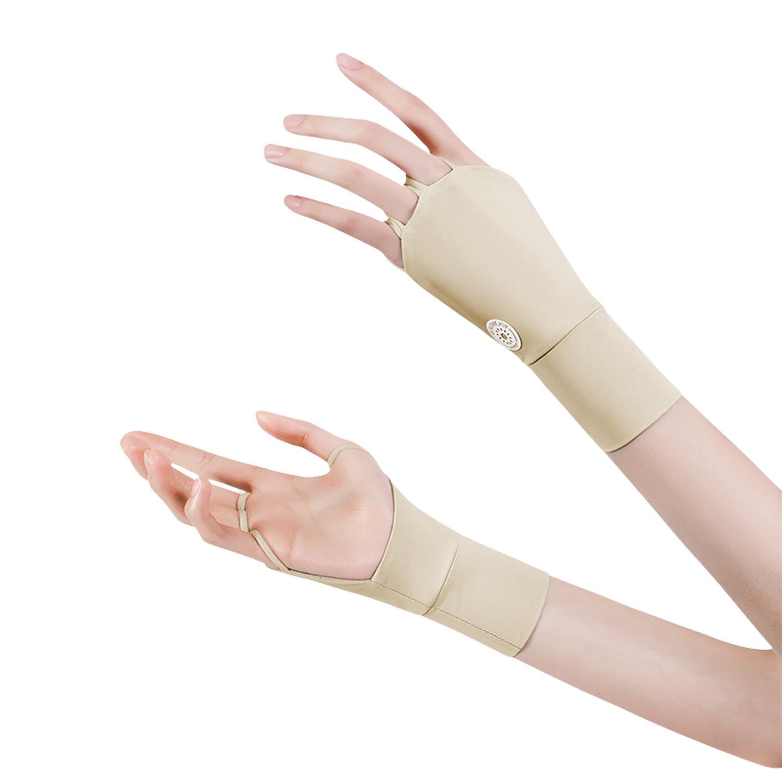 Golf Sunscreen Finger Glove Half Finger Ice Silk Lightweight UV Protector Gloves