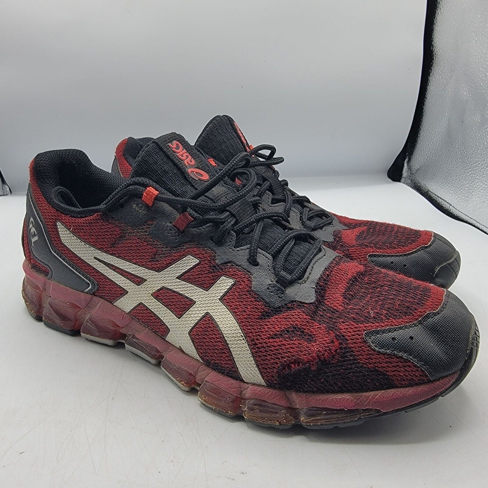 Asics Gel-Quantum 360 6 Mens 10 Beet Juice Pure Silver Red Asics Gel-Quantum 360 6 Mens 10 Beet Juice Pure Silver Red