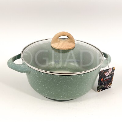 Masterclass Premium Cookware Collection 9.5'' 4.3 qt Casserole Pan Pot Green New