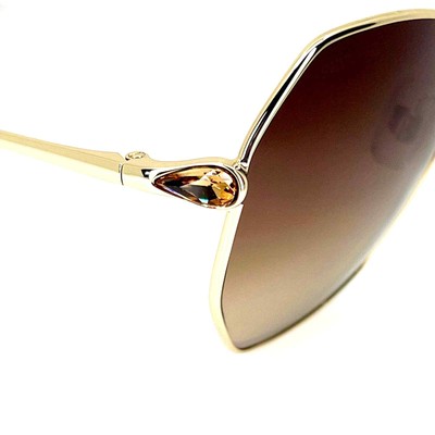 Pre-owned Swarovski Sunglasses Sk 266 32g Authentic In Brown