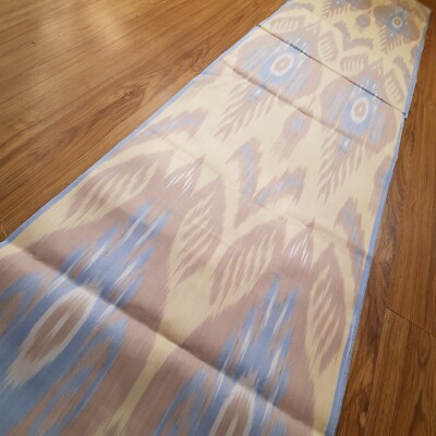 3 yrd Uzbek cotton handmade Ikat fabric/Blue cloth for crafting,upholstery,decor