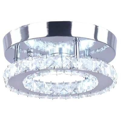 Modern Flush Mount Ceiling Light Bedroom Modern Crystal Semi Flush Mount Light