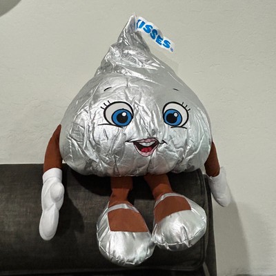 3ft HERSHEY KISS GIRL Large Silver Plush Stuffed Animal Toy, Hershey's Kisses