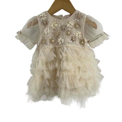 Tutu Du Monde Daffodil Dreamscape Layered Tutu Dress Sequin Floral 3-6 Month