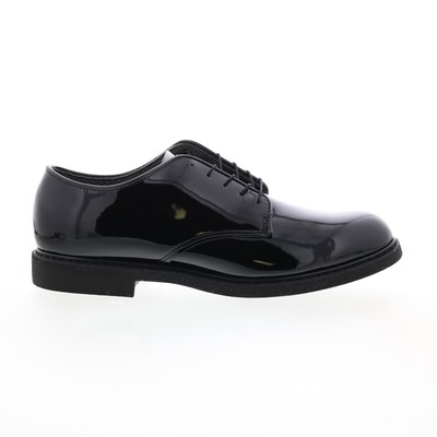 Мужские оксфорды Altama O2 High Gloss Oxford черного цвета с очень узким носком и однотонной обувью