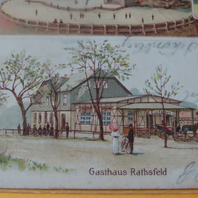 Historische Litho Ansichtskarte Rathsfeld Am KyffhÃ¤User Denkmal Jagdschloss 1899