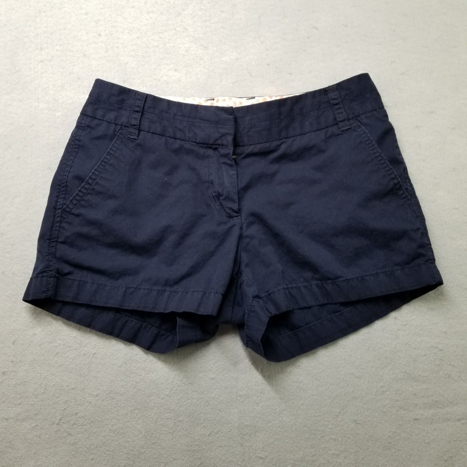 J.Crew Shorts Womens Size 0 Blue Chino Cotton Broke in