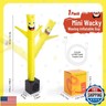 Mini Wacky Waving Inflatable Tube Guy, Desktop Mini Inflatable Tube Man with Blower Gag Prank Gift for Office Birthday Party-Yellow
