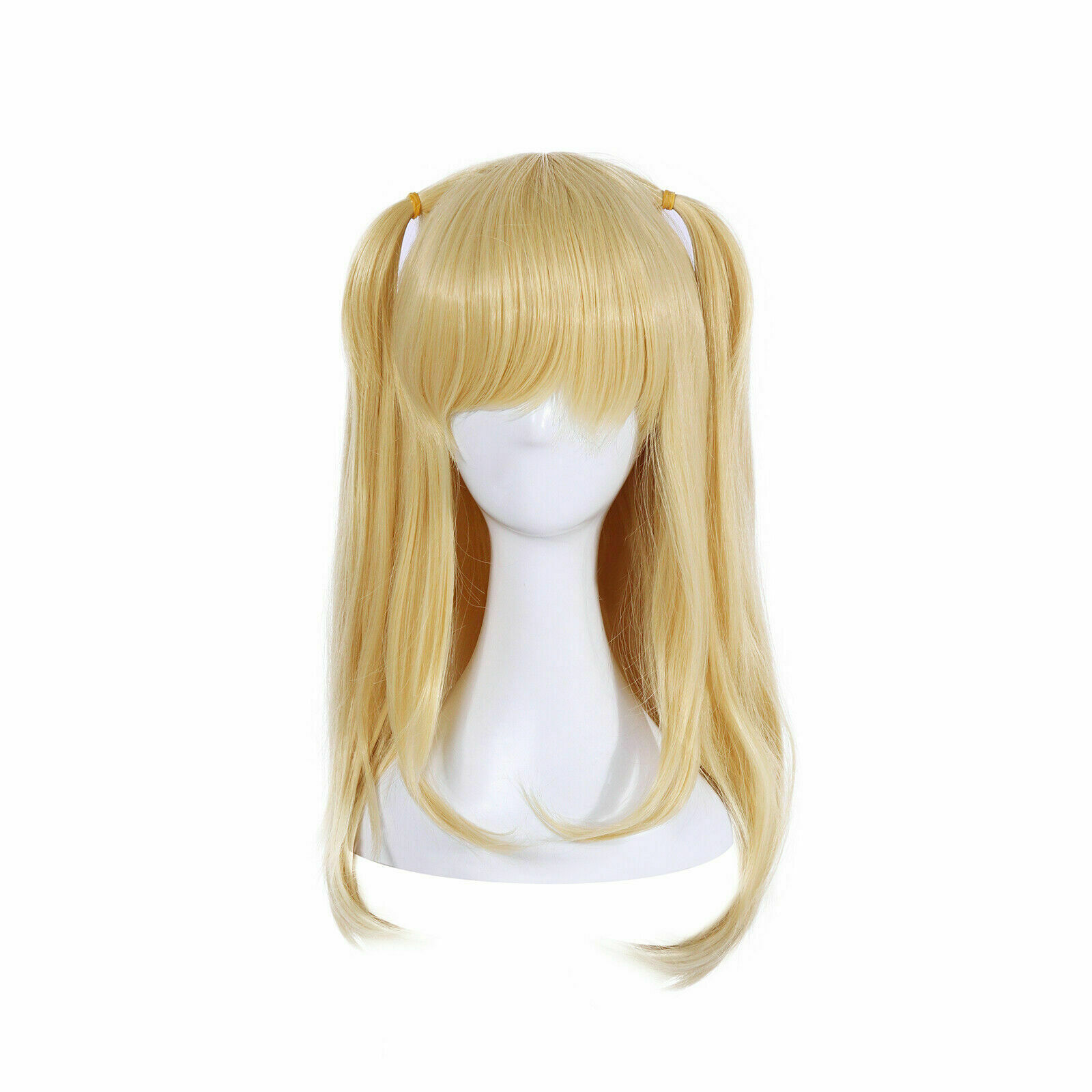 Misa Amane Cosplay Wig Women Blonde Long Straight Bangs