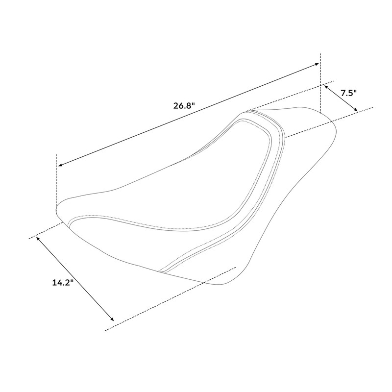 Driver Rider Solo Seat Fit For Harley Softail Standard