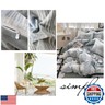 LifeTB Modern Style Patchwork Duvet Cover Twin Cotton Geometric Duvet Cover Blue Grey Beige Plaid Stripe Patchwork Comforter Cover Boho Grid Plaid Duvet Cover Stripe Patchwork Bedding Collection