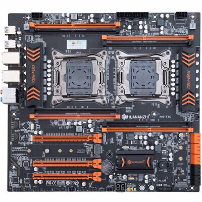EATX Motherboard X99 Dual CPU LGA 2011 V3 Xeon 8 X DDR4 ECC Server PC