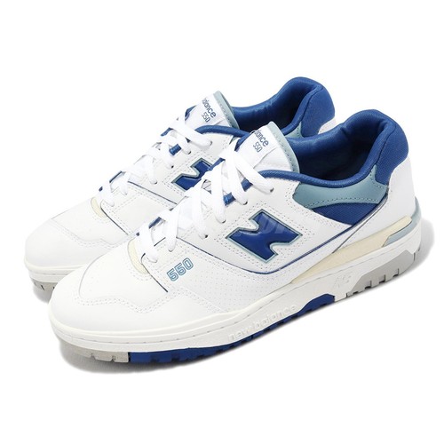 

Мужские повседневные кроссовки унисекс New Balance 550 NB White Blue Groove BB550NCC-D, Белый, 550
