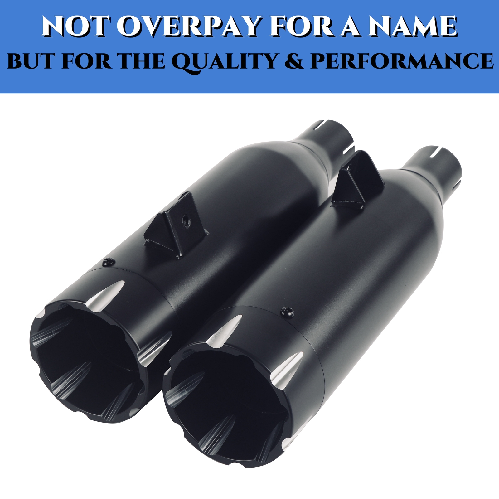 4.0'' Chubby Rich-airflow Pipe for Indian Scout Exhaust, Deep Rumble Sound
