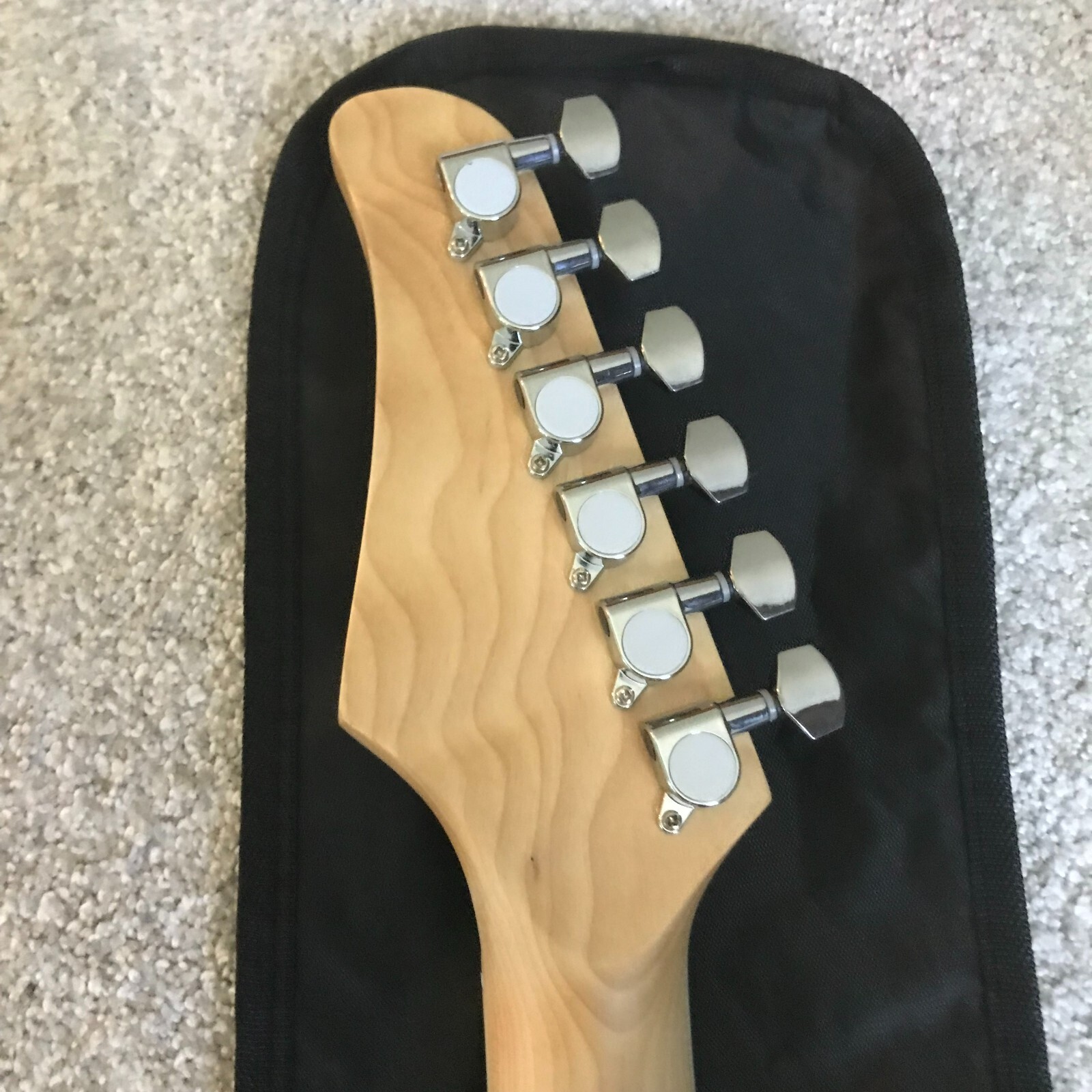 Black Electric Guitar Starter Package with 20-Watt Amp, Full-Size, Strat Style