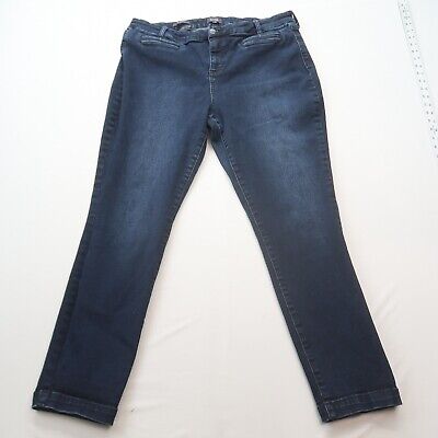 NYDJ Not Your Daughters Jeans Ami Skinny Ankle Size 18 Dark Wash Stretch