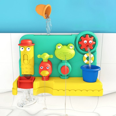 Shower Toy Easy to Use Satisfy Curiosity 4-in-1 Cartoon Water Toy Adorable