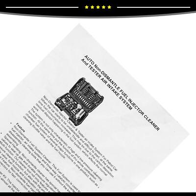 Universal Piece of 3 Non Dismantle Fuel Injector Cleaner Kit