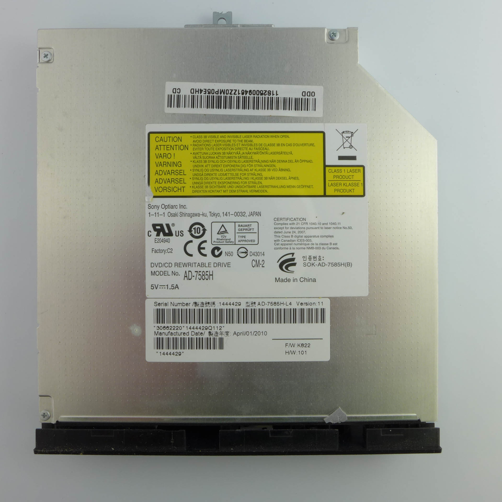 ORIGINAL Lenovo Ideapad Z560 AD-7585H SATA DVD Laufwerk CD Sony NEC ✅