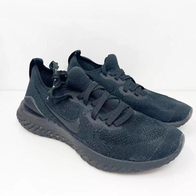 Nike Epic React Flyknit 2 Women's Size 9.5 Running Triple Black BQ8927-011 NEW