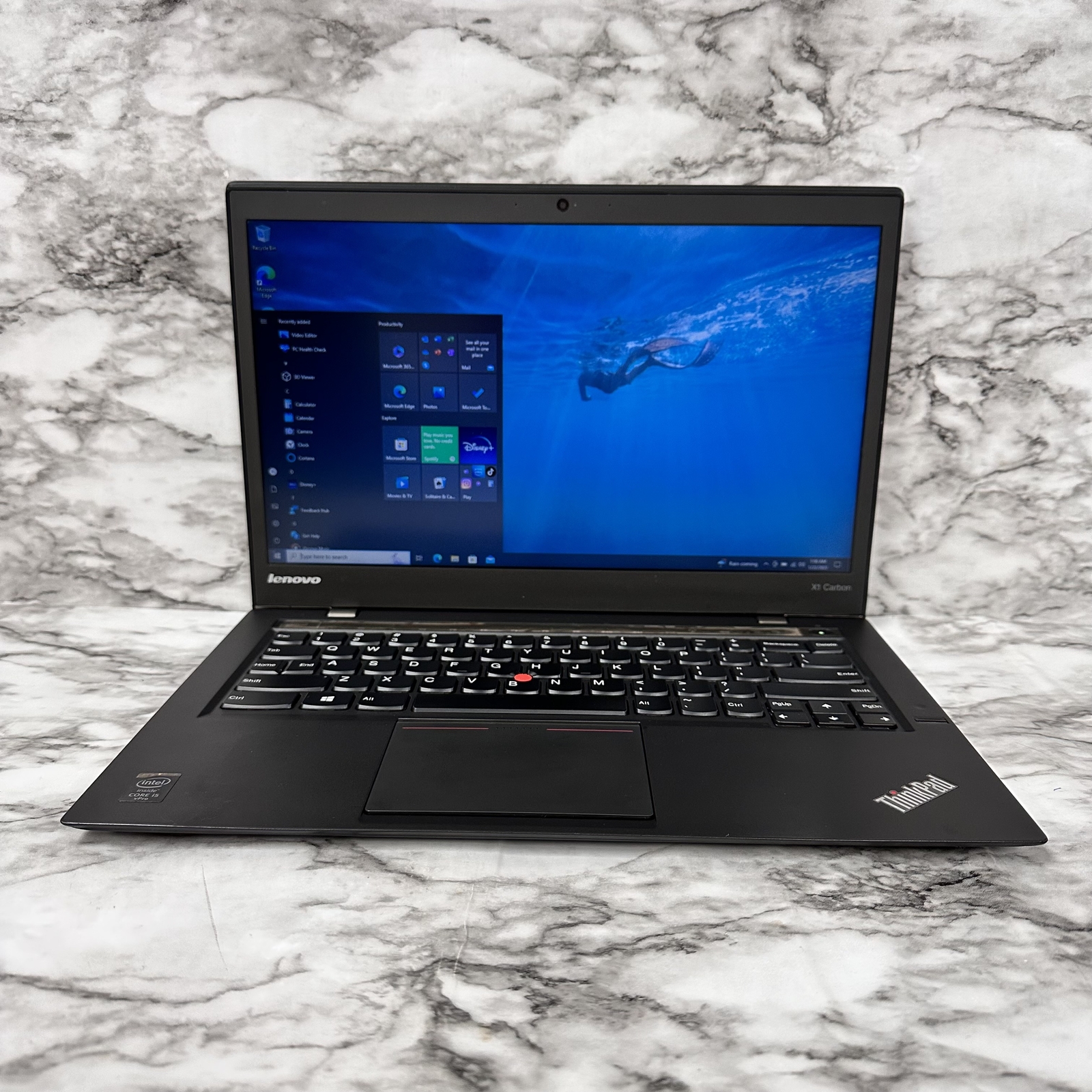 Lenovo ThinkPad X1 Carbon i5-4300U 2.5GHz 4GB RAM 180GB M2 SSD Win 10 Pro - Picture 2 of 12
