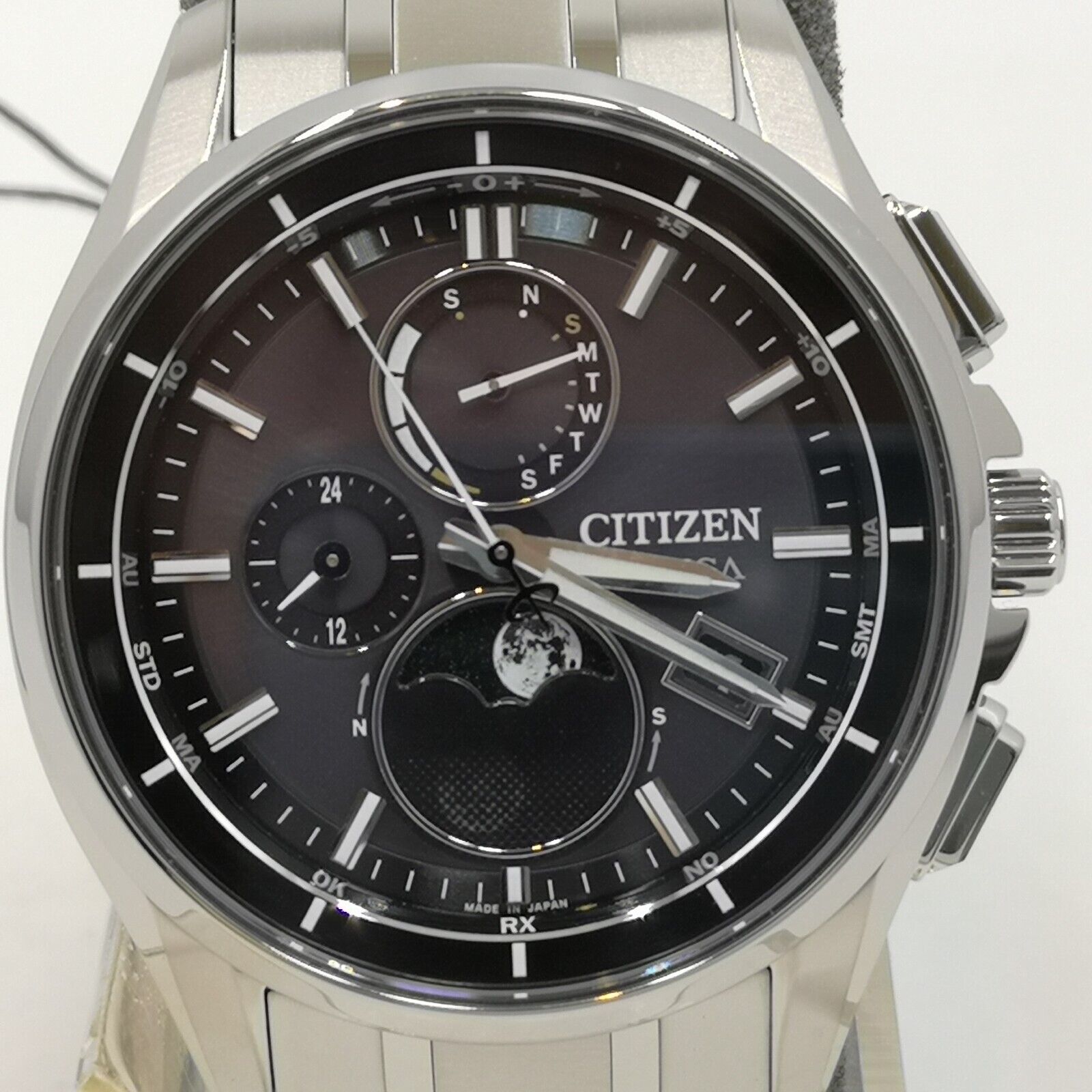 CITIZEN ATTESA BY1001-66E Black Moon Phase Eco-Drive Radio CITIZEN ATTESA BY1001-66E Black Moon Phase Eco-Drive Radio